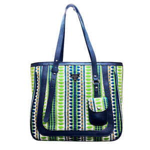 Azure Striped Bag - Assk-bags