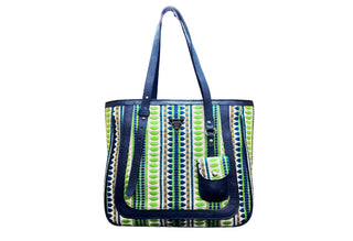 Azure Striped Bag - Assk-bags