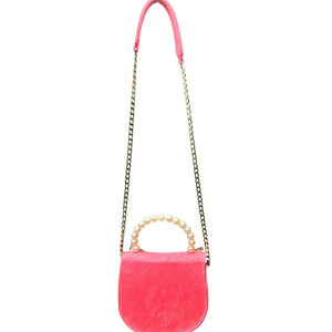 Rose Pearl Braided Handbag - Assk-bags