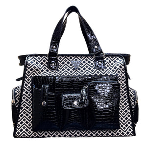 Monochromatic Yin-Yang Duffle - Assk-bags