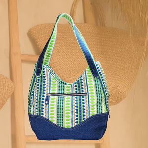 Stripe & seek Crescent Tote - Assk-bags