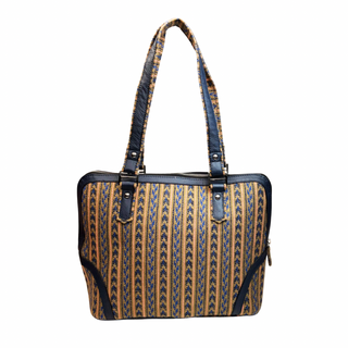 Elegant Handcrafted Women's Tote Bag with Tribal Pattern - Assk-bags