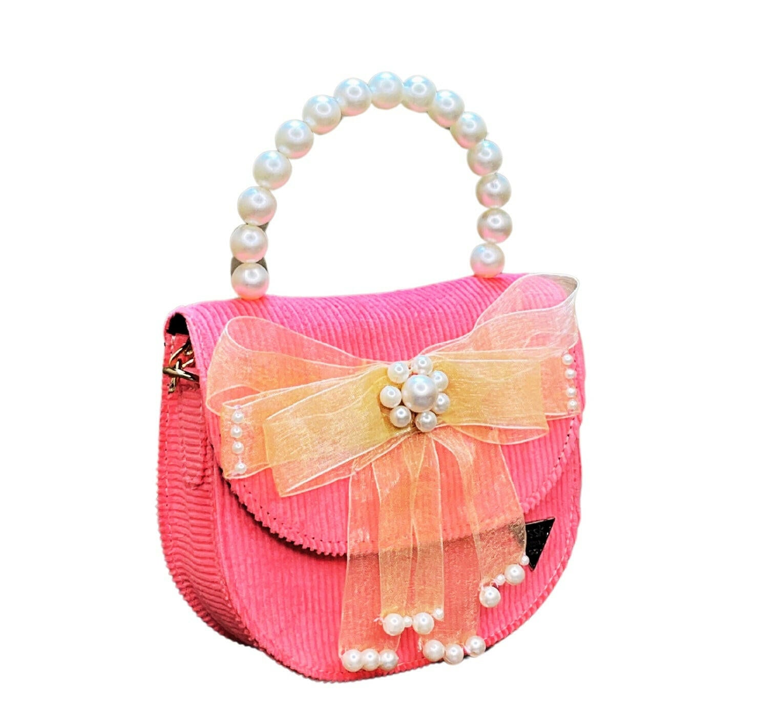 Rose Pearl Braided Handbag - Assk-bags