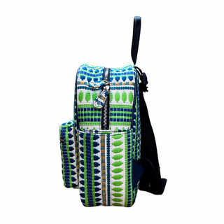 Chilli Green striped Backpack - Assk-bags