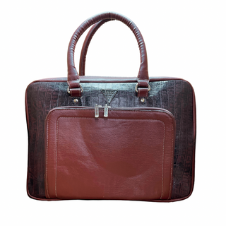 Classic Brown Leather Office Bag - Assk-bags