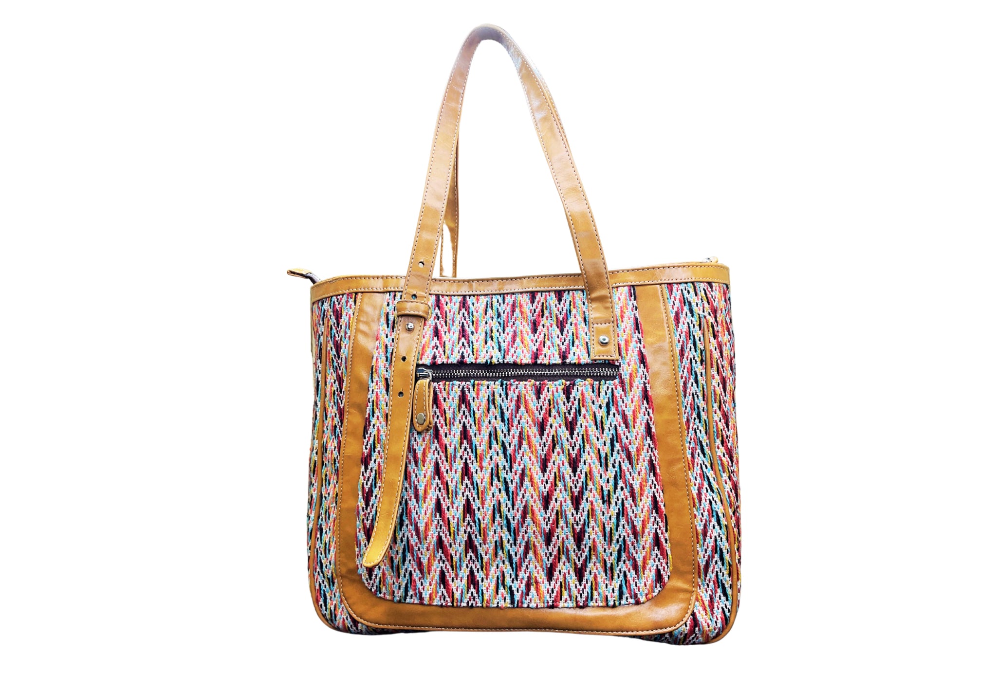 Cappuccino zigzag tote - Assk-bags