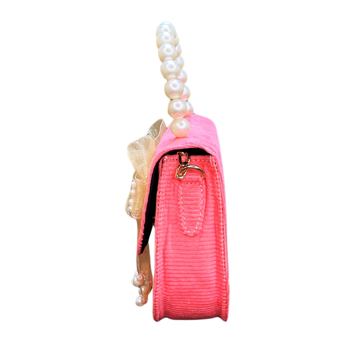 Rose Pearl Braided Handbag - Assk-bags