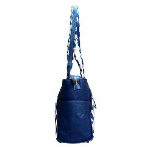 Woven windy Blue Tote - Assk-bags