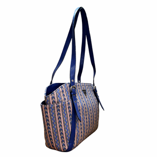 Adventorus Blue Tan Stripes Bag - Assk-bags