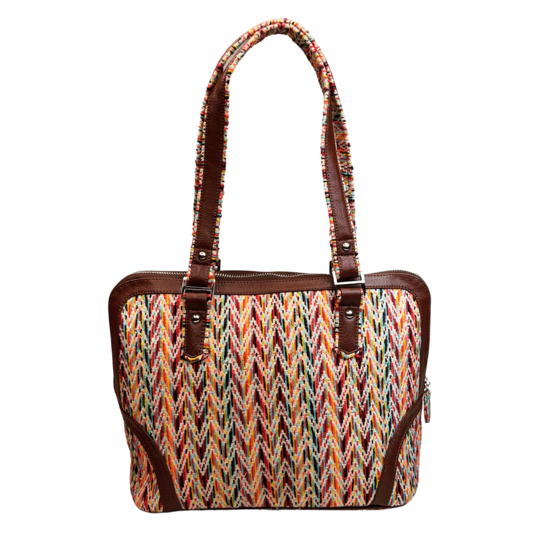 Fiery Zigzag Tote