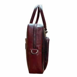 Classic Brown Leather Office Bag - Assk-bags