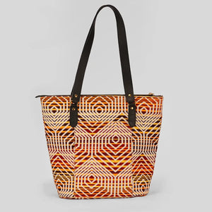 Geometric Woody Tote Bag - Assk-bags