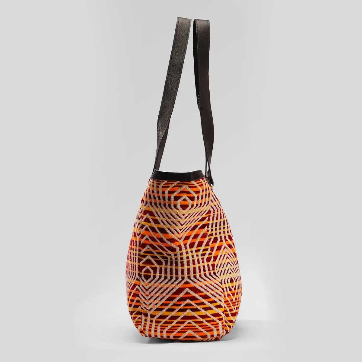 Geometric Woody Tote Bag - Assk-bags