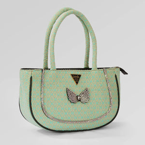 Green Rhinestone Handbag - Assk-bags