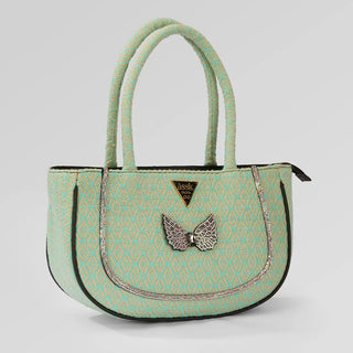 Green Rhinestone Handbag - Assk-bags