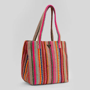 Multicolor Blushy Three Pocket Bag