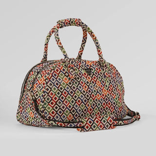 Multicolor structured Duffle bag Assk-bags.