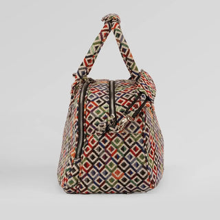 Multicolor structured Duffle bag Assk-bags.