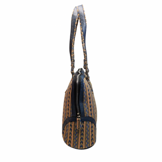 Elegant Handcrafted Women's Tote Bag with Tribal Pattern - Assk-bags