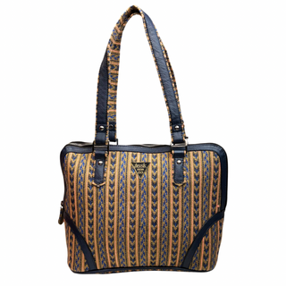 Elegant Handcrafted Women's Tote Bag with Tribal Pattern - Assk-bags