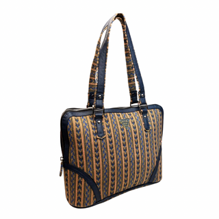 Elegant Handcrafted Women's Tote Bag with Tribal Pattern - Assk-bags